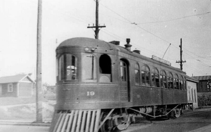 a picture of a Street Car- Canton Street Railway Company