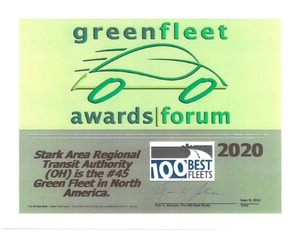 a picture of the Green Fleet award.